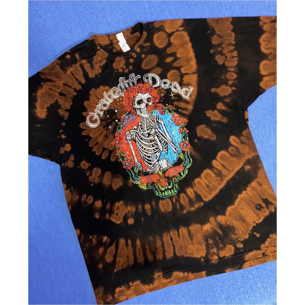 Grateful Dead Custom Bleach Dye Tee